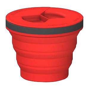 Caneca Dobrável Sea to Summit X-Seal e Go 415ml Medium - Vermelho