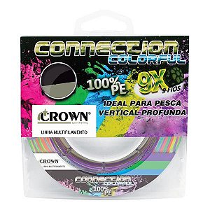 Linha Crown Connection 9X 300m Colorful - 0.28mm 50lb