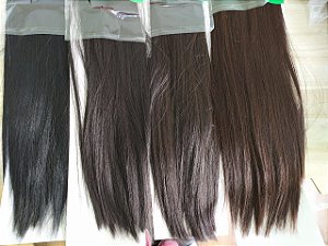 Extensão de cabelo em fibra orgânica com 5 presilhas tic tac marca WENG