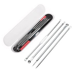 Extrator de cravos e espinhas tira acne p/ limpeza da pele sem manchas