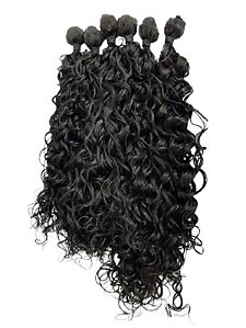 Cabelo Encaracolado Macio Sleek Marcia Miss Preto