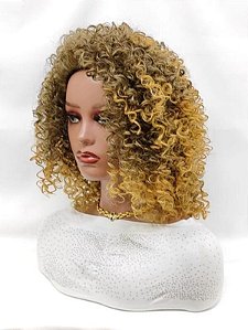 Peruca encaracolada ombre hair pontas mel 1B/27