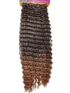 Cabelo para croche braid em Fibra Deep Water Wave Toque suave cor 1B/30