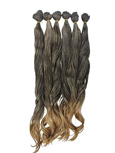 Cabelo Bio orgânico para confecção de perucas e entrelaçamentos 1B/27 Ana