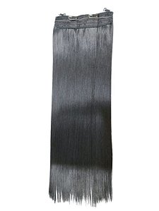 Aplique extensão de cabelo liso com fio de silicone
