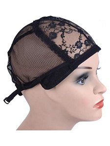 Touca fechada para fazer peruca com elástico de ajuste