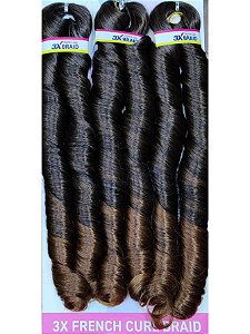 Cabelo French Braid pontas onduladas para tranças 400g cor 1/30