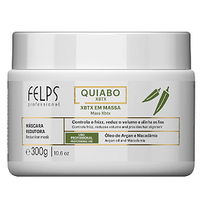 Máscara Redutora de Volume Capilar XBTX Quiabo em Massa Botox 300g - Felps Professional