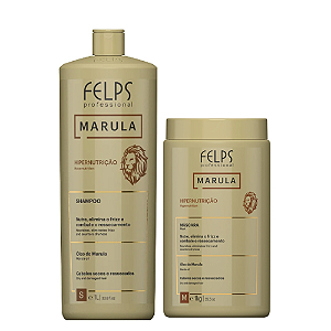Felps Kit Marula Hipernutrição Shampoo 1 Litro e Máscara 1Kg