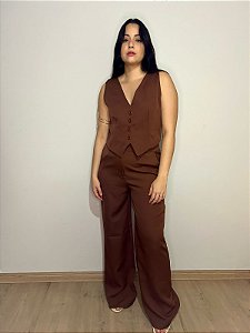 Conjunto Jade -  Calça e Colete Alfaiataria