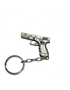 Chaveiro Pistola Glock - Cromado