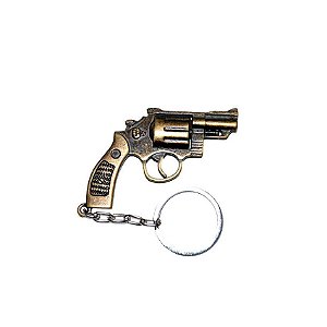 Chaveiro Revolver 38 Bronze