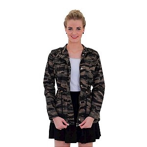 Jaqueta Feminina Alícia Camuflada Tiger Treme Terra