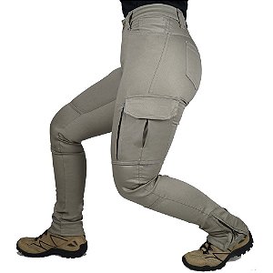 Calça Tática Militar Feminina Fem-Tac Areia Bélica