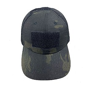 Boné com Tela Hunter Bélica - Camuflado Multicam Black