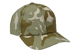 Boné Militar Rip Stop Liso  Camuflada Desert Storm - Atack