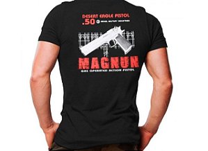 Camiseta Militar Estampada Magnum Preta - Atack