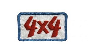 Patch Bordado Com Fecho De Contato 4x4