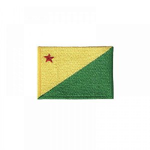 Patch Bordado Com Fecho De Contato Bandeira Acre