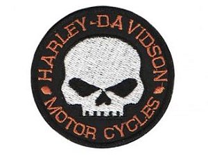 Patch Bordado Com Fecho De Contato Harley Davidson Ii