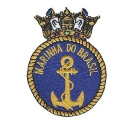 Patch Bordado Com Fecho De Contato Marinha Do Brasil