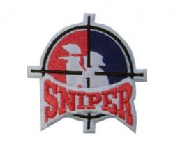 Patch Bordado Com Fecho De Contato Sniper