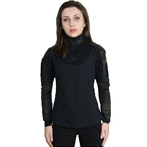 Combat Shirt Feminina Multicam Black - Bélica