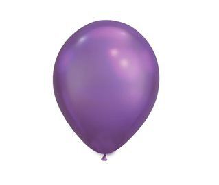 Balão Látex Metálico Roxo Nº5 - 25 Unidades