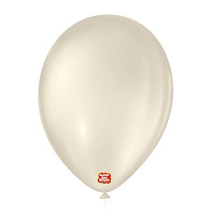 Balão Látex Liso Areia - 50 Unidades