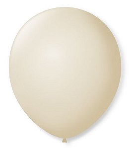 Balão Látex Liso Champagne - 50 Unidades