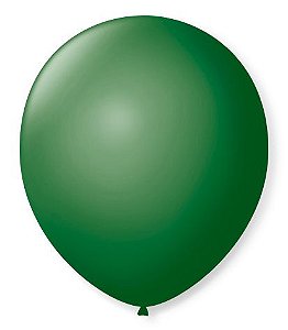 Balão Látex Liso Verde Folha - 50 Unidades