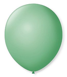 Balão Látex Liso Verde Lima - 50 Unidades