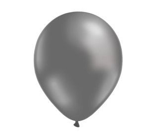Balão Látex Metálico Chumbo Nº9 - 25 Unidades