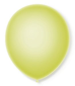 Balão Látex Neon nº 9 Amarelo - 25 Unidades