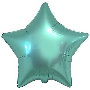 Balão Metalizado Estrela Verde Jade - 50cm