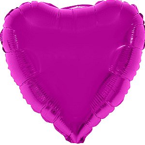 Balão Metalizado Coração Pink - 46cm