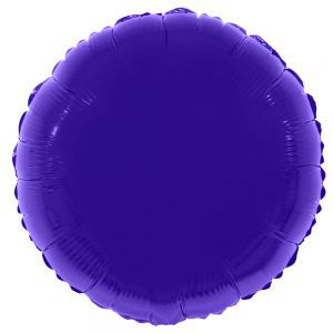 Balão Metalizado Redondo Roxo - 45cm