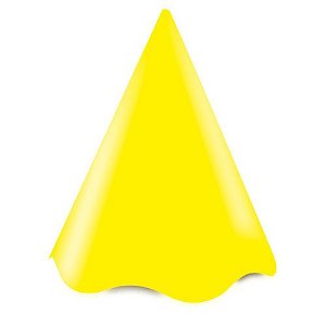 Chapéu de Festa Colors Amarelo - 8 Unidades