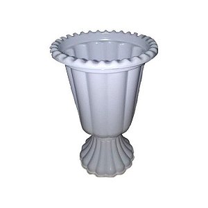 Vaso Grego Decorativo de Plástico 19cm Branco