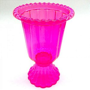 Vaso Grego Decorativo de Plástico 19cm Pink