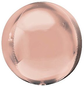 Balão Metalizado Orbz Rose - 63cm