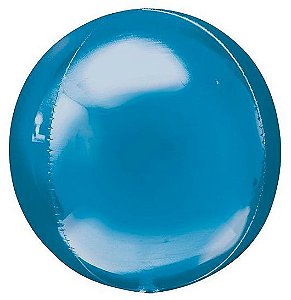 Balão Metalizado Orbz Azul - 63cm