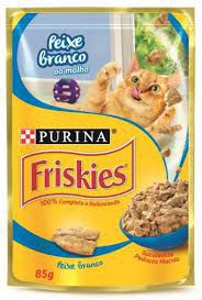 Sachê Friskies Purina Peixe Branco 85g