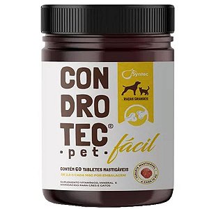 Condrotec Pet Facil Syntec Raças Grandes 60 Tabletes Mastigaveis