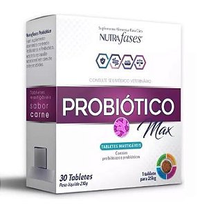 Nutrafases Probiotico Max 25kg 30 Tabletes