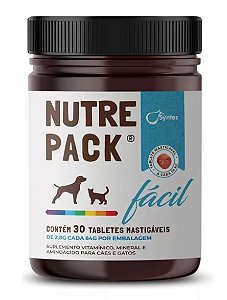 Nutre Pack Pet Facil Syntec 30 Tabletes Mastigaveis