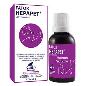 FATOR HEPAPET ARENALES HOMEOPATIANIMAL 26 GR