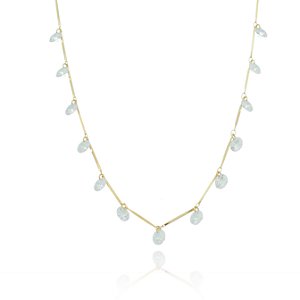 Choker Cristais Ponto Luz folheado em ouro 18k