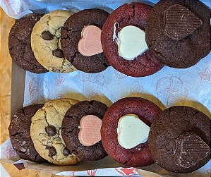 Caixa com 10 cookies