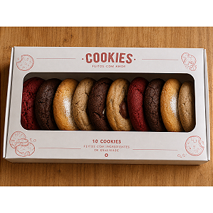 Caixa com 10 cookies